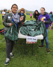 Doris and goodie bag crew