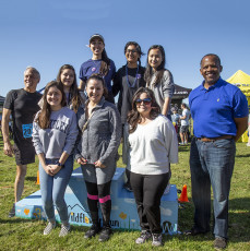 Scholarship Winners with Mayor & Superintendent